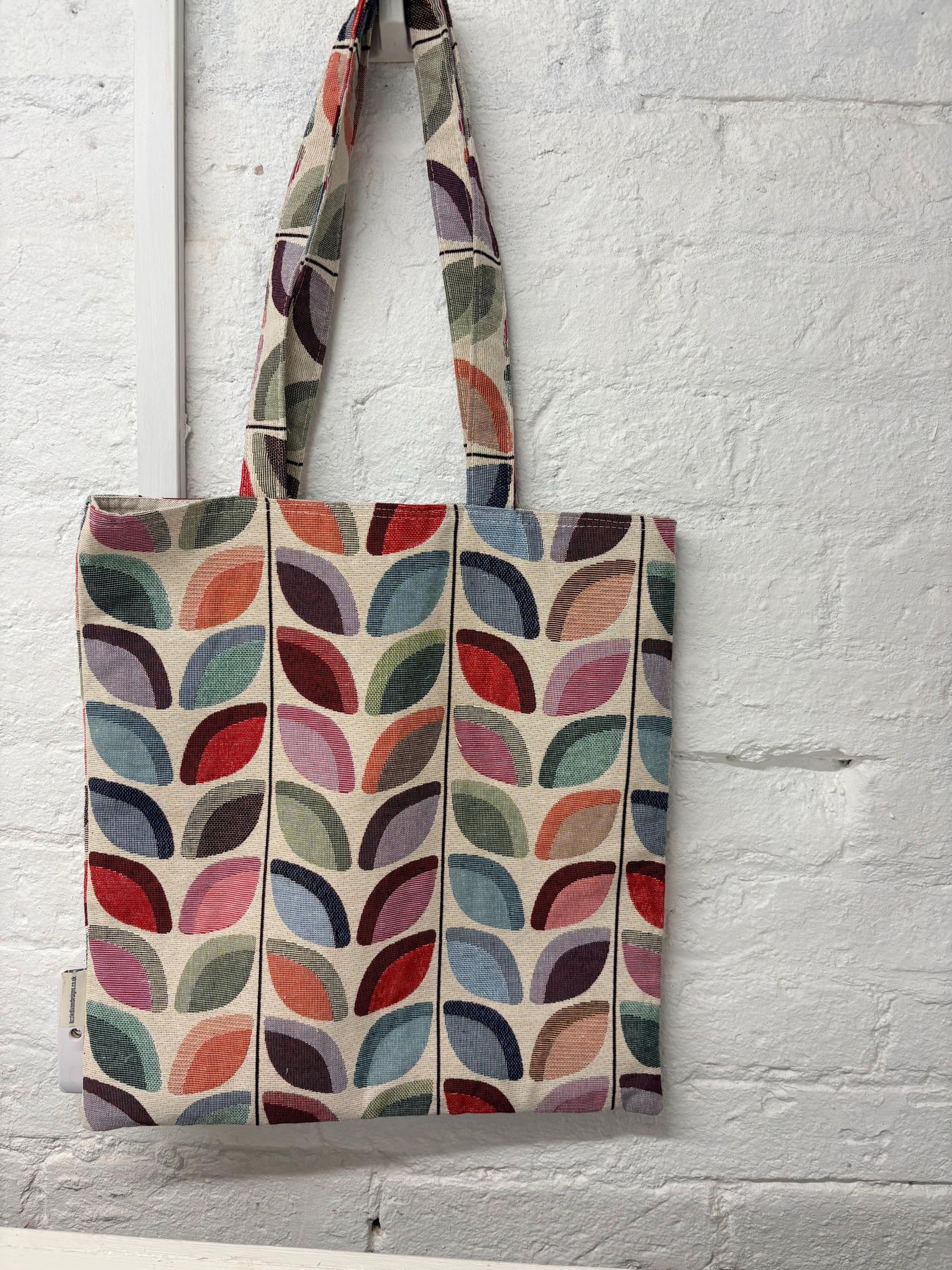 Modern leaf pattern Tote style Shopping Bag