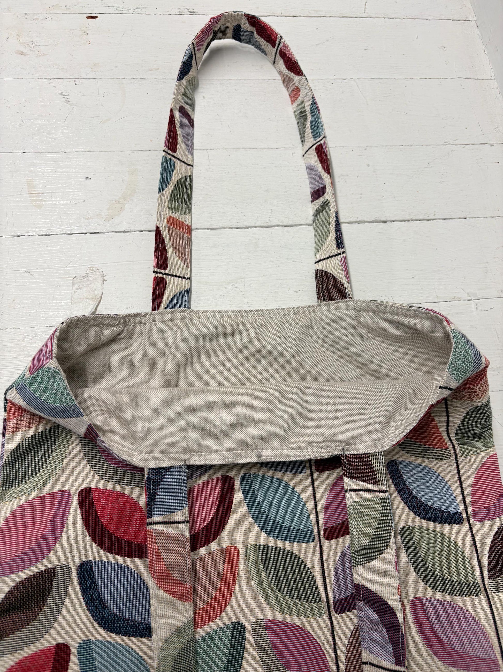 Modern leaf pattern Tote style Shopping Bag