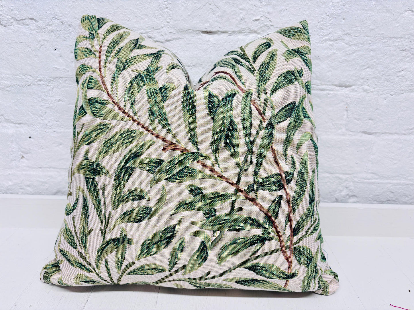 William Morris ,Willow Bough Plain Cushion.Square decorative cushion