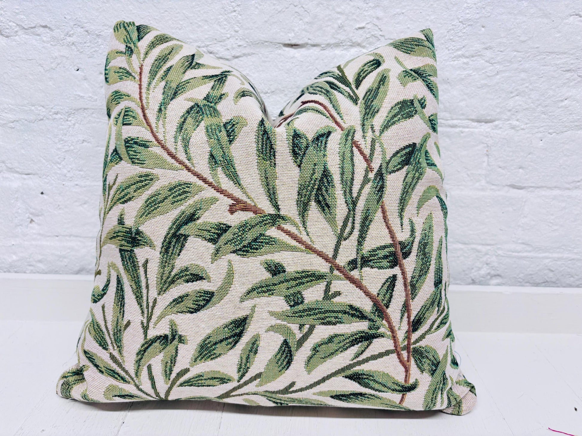 William Morris ,Willow Bough Plain Cushion.Square decorative cushion
