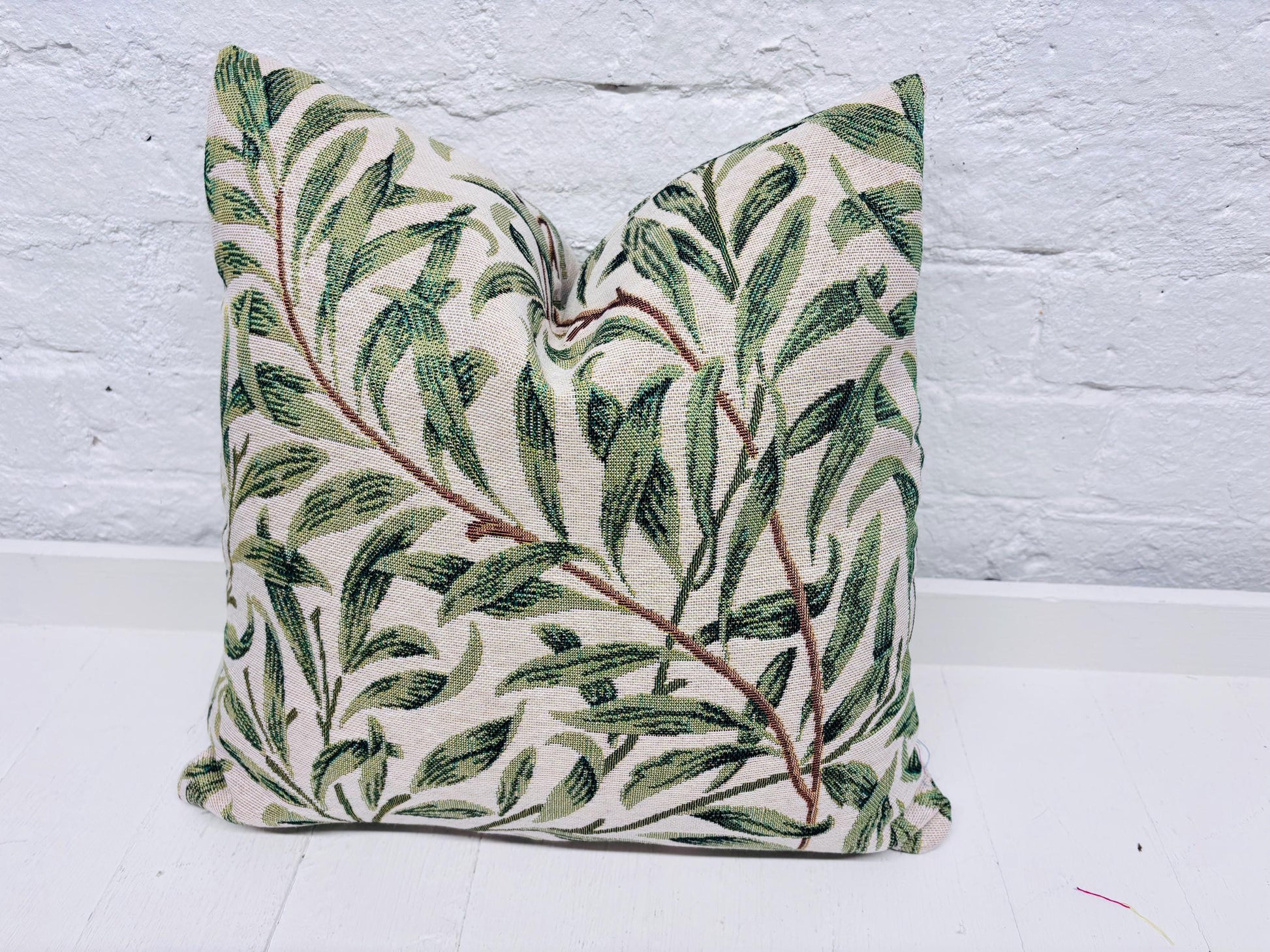 William Morris ,Willow Bough Plain Cushion.Square decorative cushion