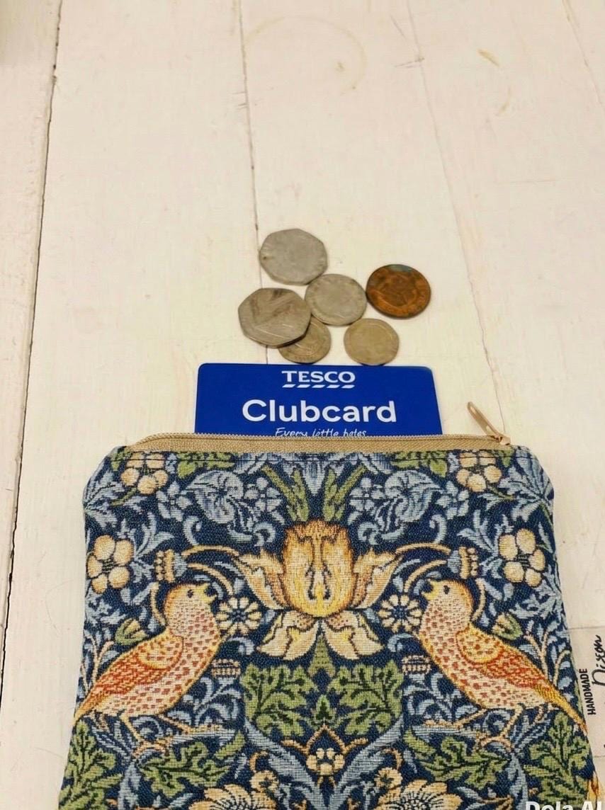 William Morris Strawberry Theif Coin Purse