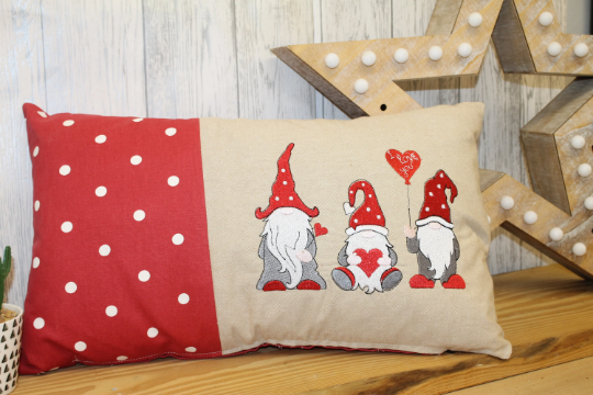 Valentines Gnome Cushion - Lizzie Dixon Designs