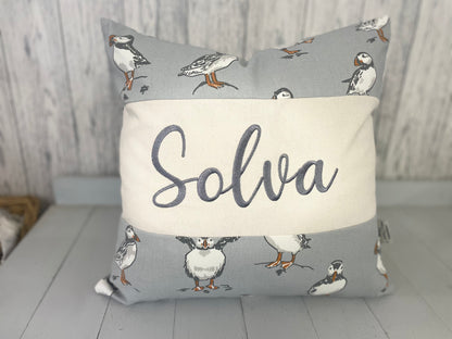Personalised Nautical themed Location Cushion