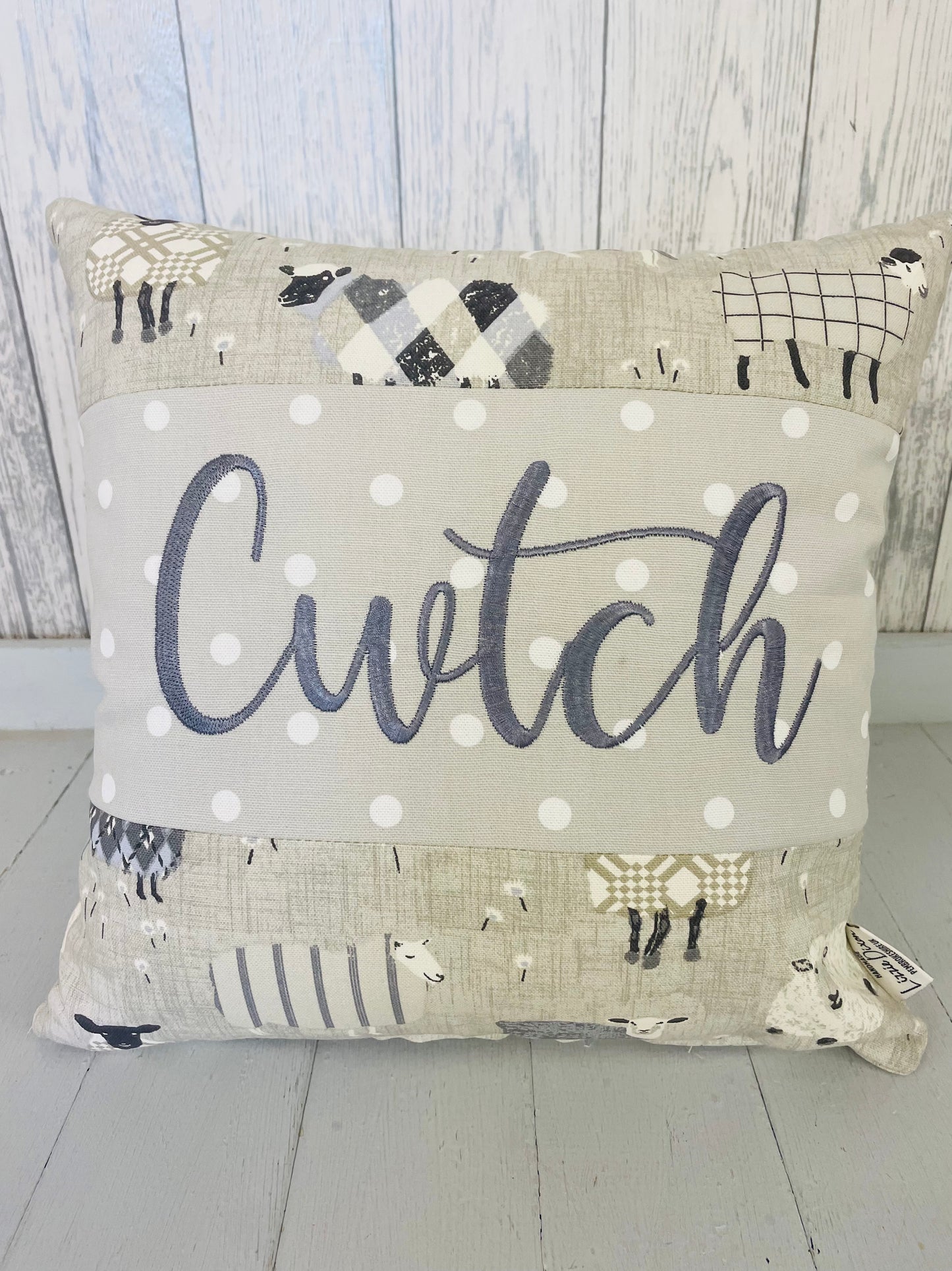 Sheep Cwtch  Cushion- 16" cwtch panel Cushion