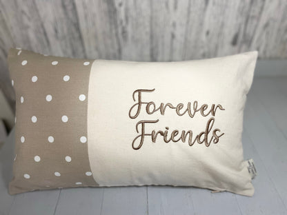 Cariad Dotty fabric  Panel Cushion- Choice of 5 Colour