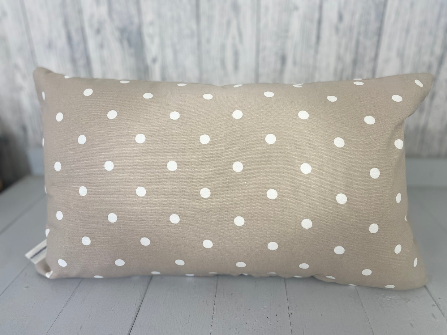 Cariad Dotty fabric  Panel Cushion- Choice of 6 Colour