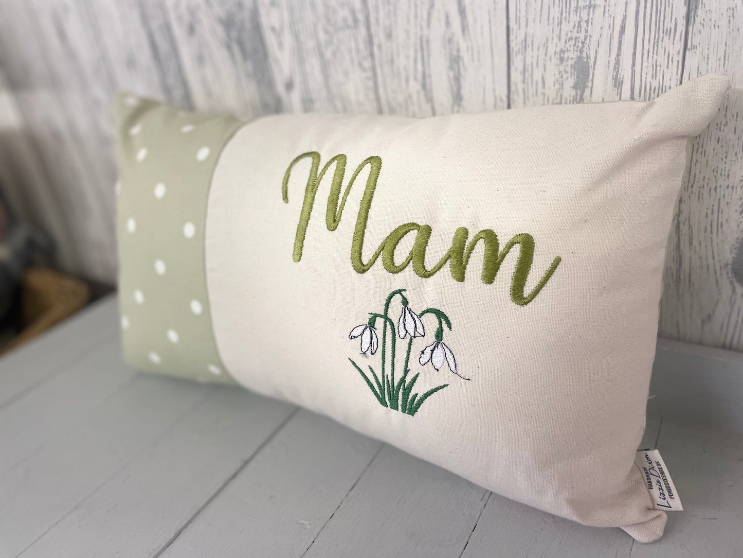 Personalised Mother's Day - Green Dotty and Snowdrop