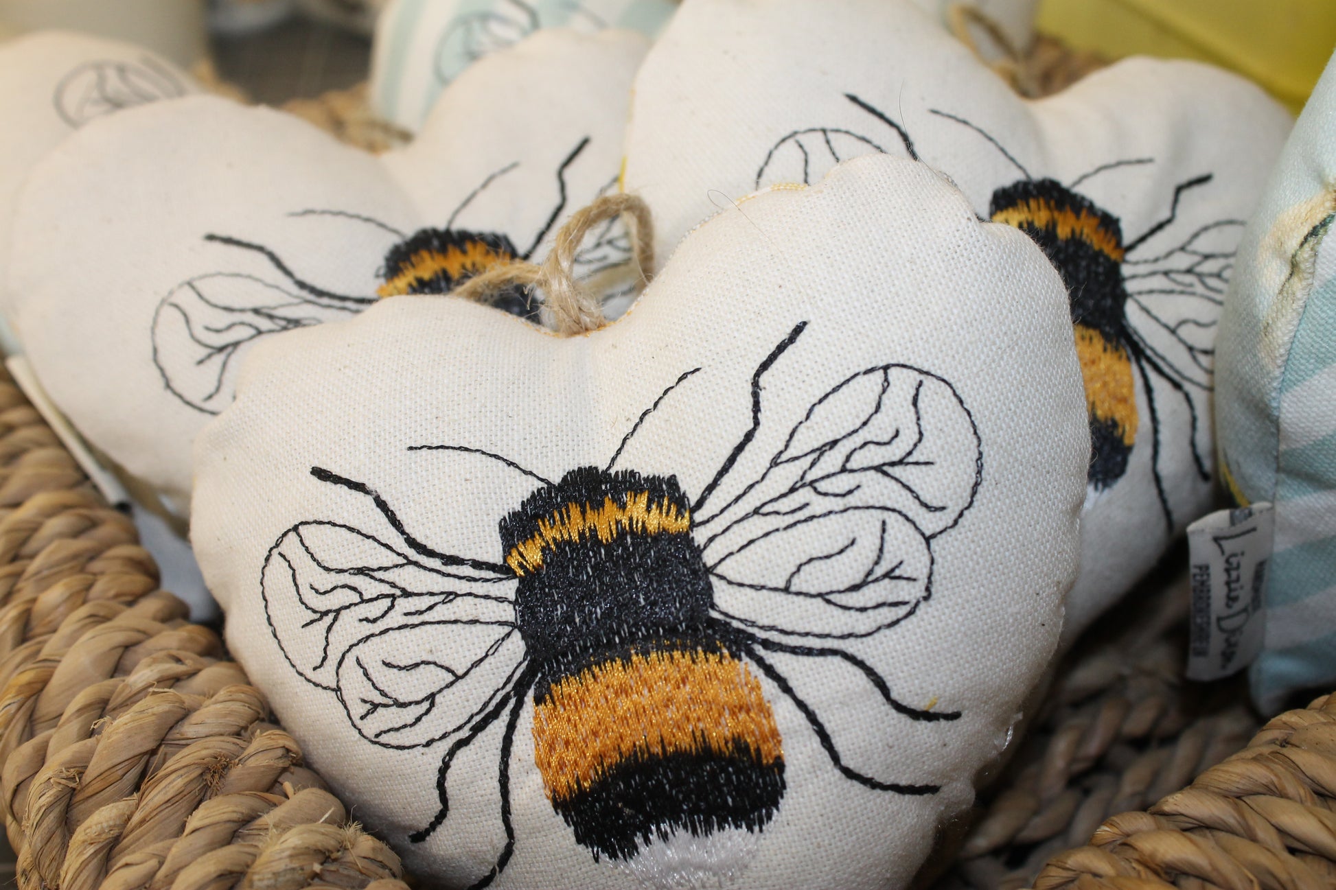 Bumble Bee Hanging Heart - Lizzie Dixon Designs