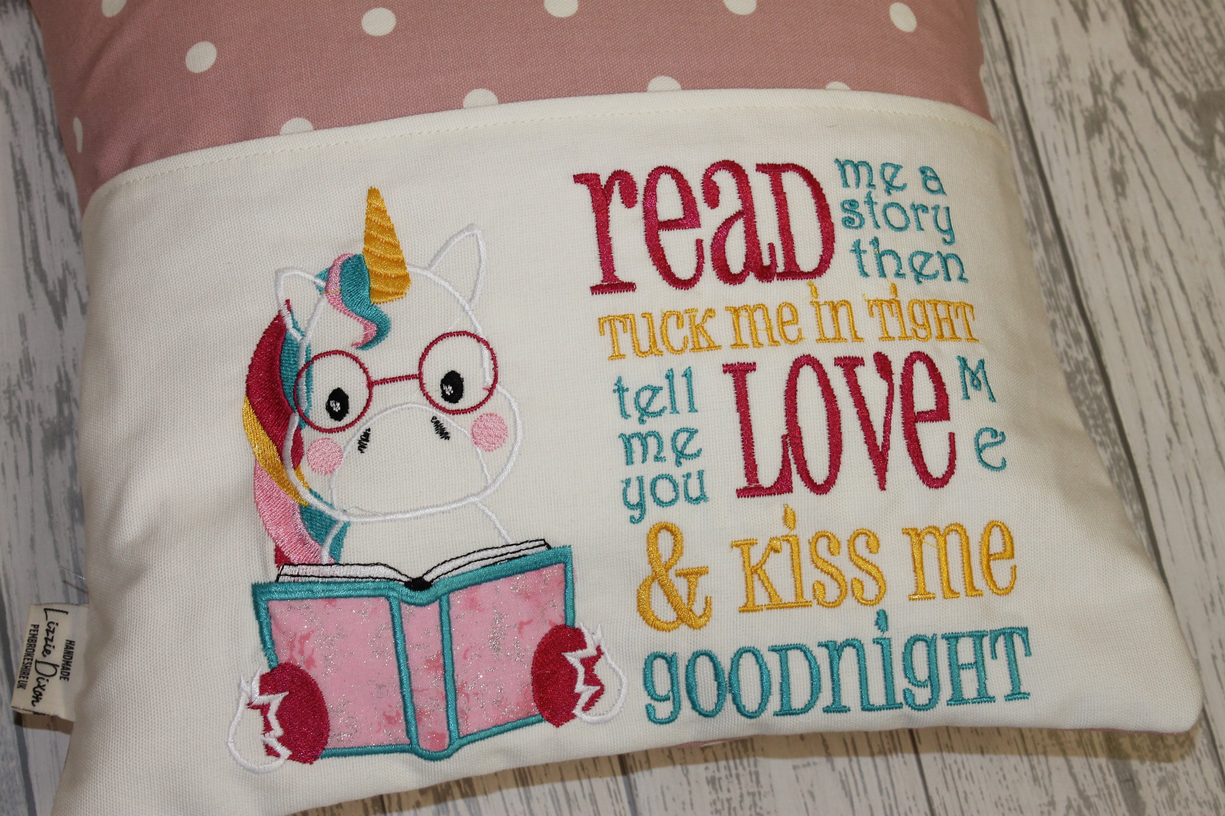 Unicorn store reading pillow