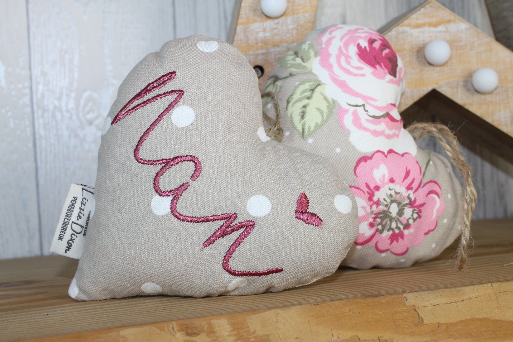 Nan Decorative Lavender Hanging Heart - Lizzie Dixon Designs