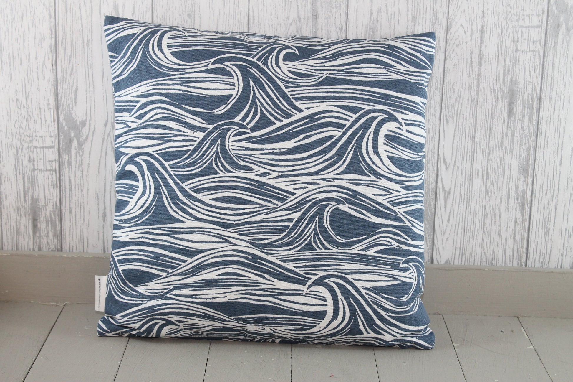 Ocean Wave-Nautical Cushion, Coastal Cushion -choice of 5 sizes - Lizzie Dixon Designs