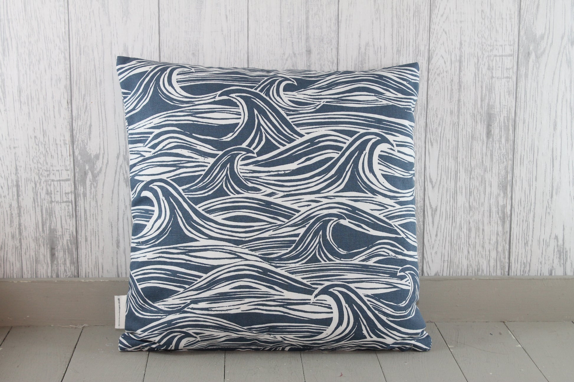 Ocean Wave-Nautical Cushion, Coastal Cushion -choice of 5 sizes - Lizzie Dixon Designs