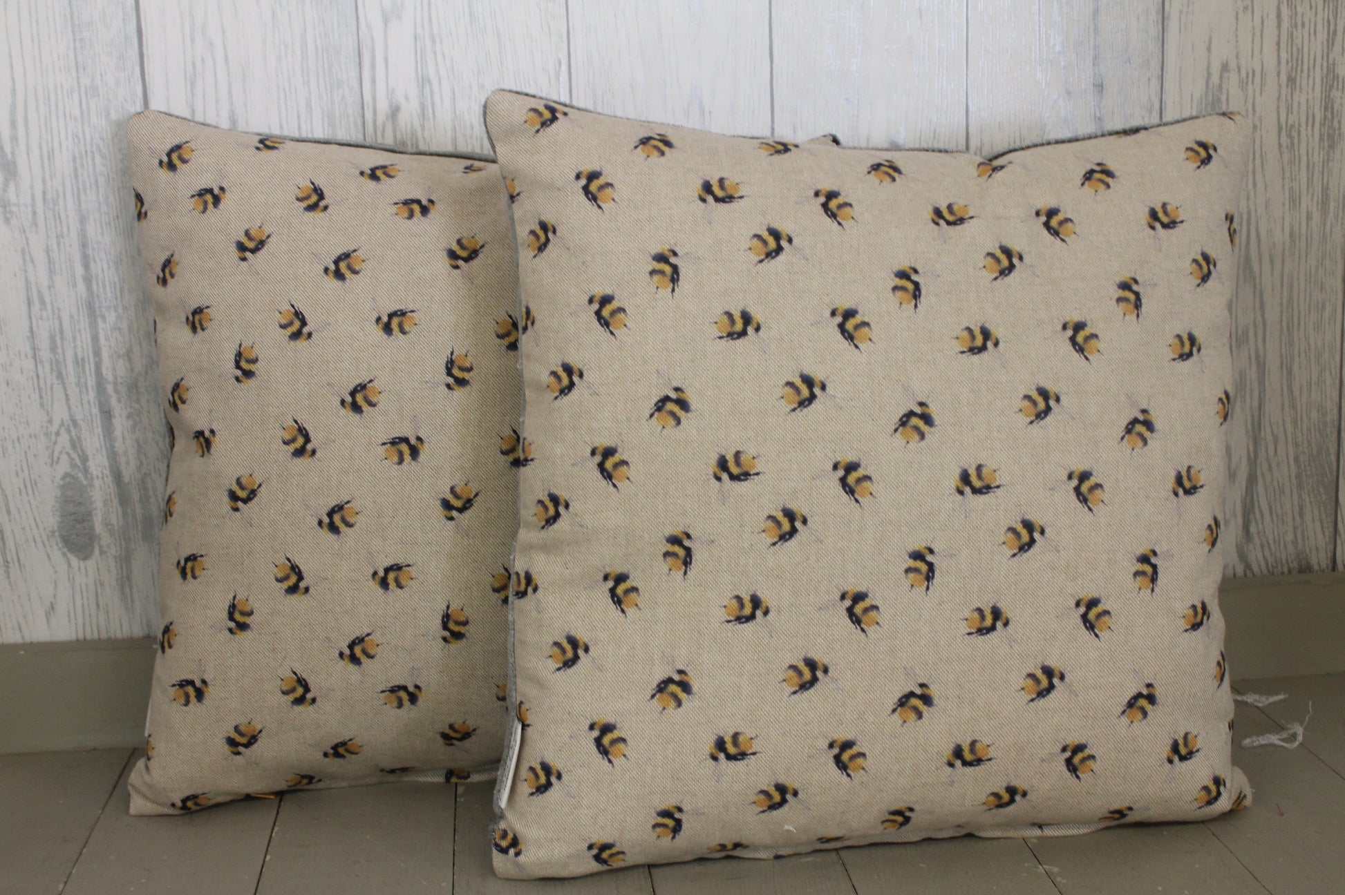 Bumble Bee Print Cushion - Lizzie Dixon Designs