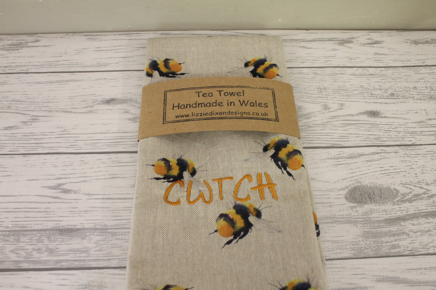 Bumble Bee Tea Towel-Cwtch