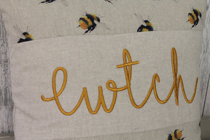 Cwtch Cushion- 16" Bee cwtch Cushion