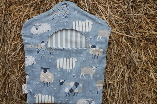 Sheep Peg Bag -fully lined-choice of 4 colours