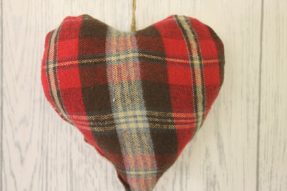 Welsh Helo Hydref Leaf Hanging Heart Decorations