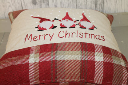 Festive Christmas Red Plaid Gnomes 16"  Nadolig Llawen-Merry Christmas