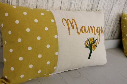 Personalised Mother's Day Gift- Mustard Dotty and Daffodli