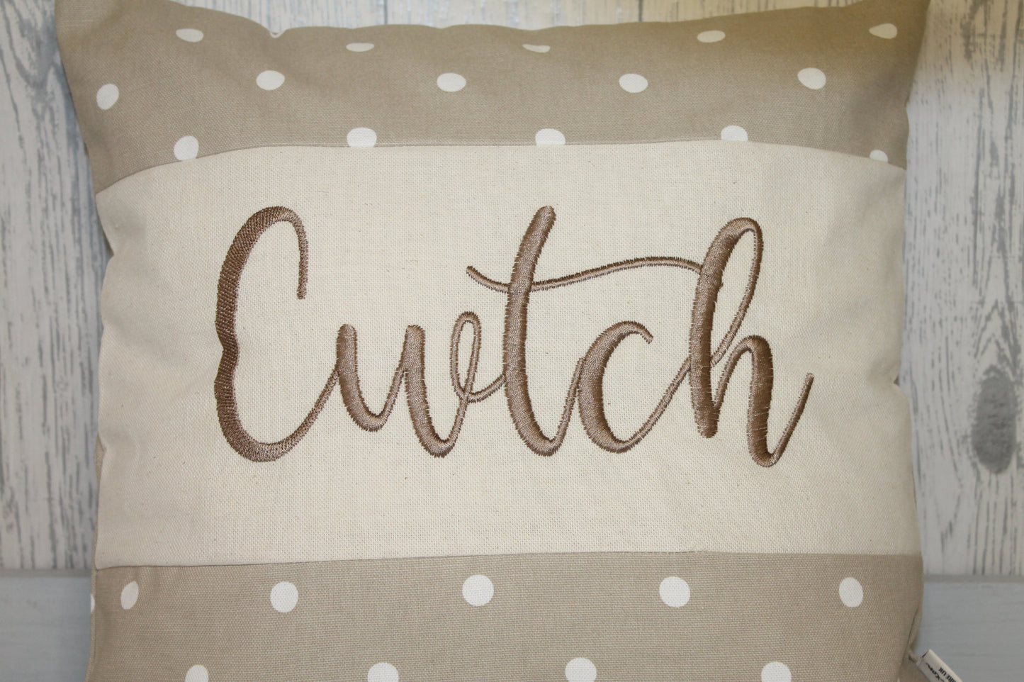 Cwtch Dotty  Cushion - 16" cushion Choice of 6 Colours
