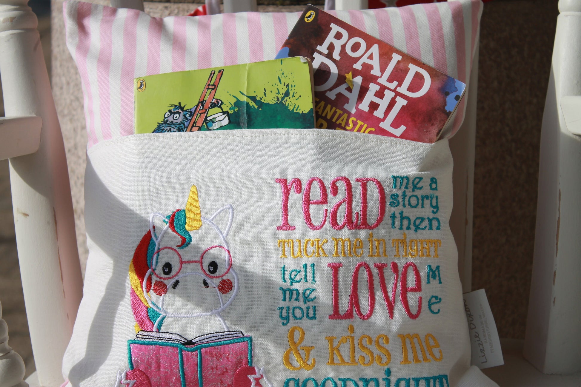Personalised Bedtime Story Cushion Book Cushion-Unicorn Children's Reading Pillow~ Unicorn Pillow~