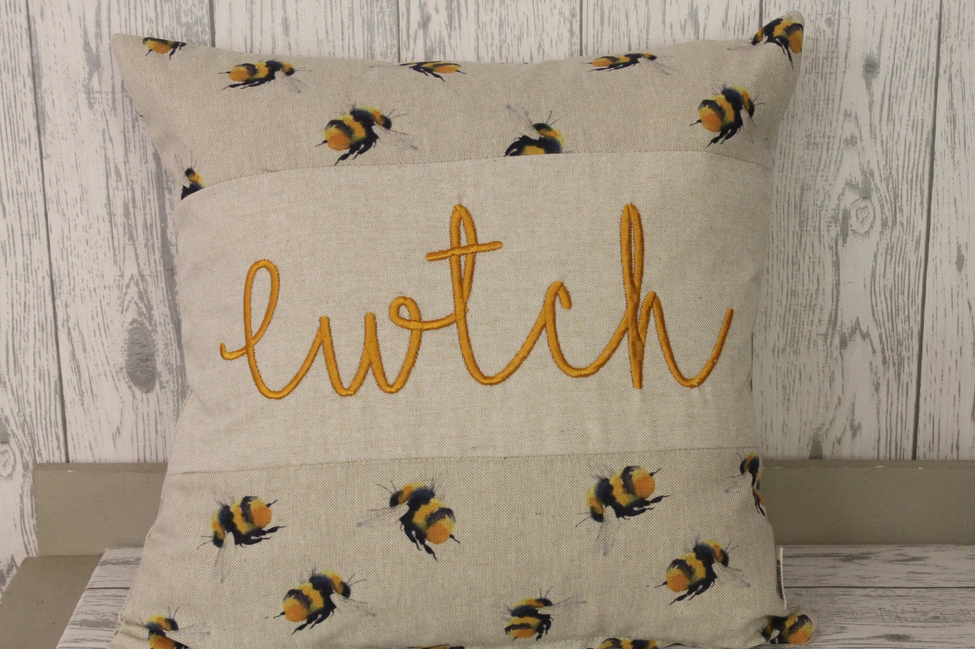 Cwtch Cushion- Bumble Bee Cwtch Cushion-